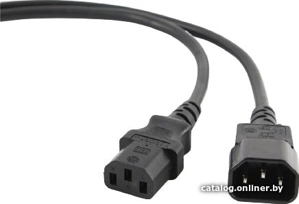 Кабель Wize 3 м, C13-С14, 6 А, черный, пакет CAC6-C13-C14-3M