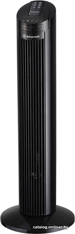 Бытовой вентилятор Brayer BR4958BK напольный безлопастный скорости: 3