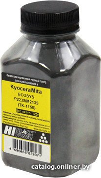 Тонер Hi-Black для Kyocera ECOSYS P2235/M2135 (TK-1150) Bk, 120 г, банка TK-170/TK-17