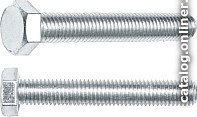 Болт М20х160 мм шестигр., цинк, кл.пр. 5.8, DIN 933 (20 кг) STARFIX SM-27613-20