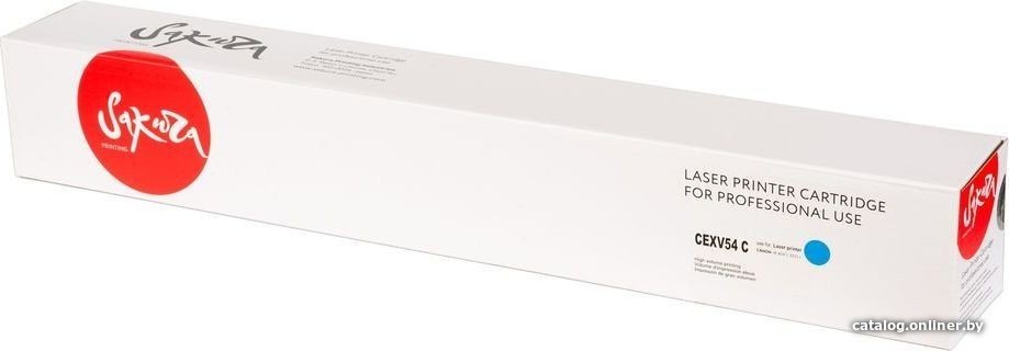 Тонер-туба Sakura SACEXV54C (CEXV54C) для Canon imageRUNNER C3025/C3025i голубой 8500к