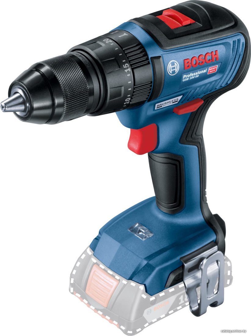 Дрель-шуруповёрт Bosch GSB 18V-50 Professional 06019H5106 (без АКБ)