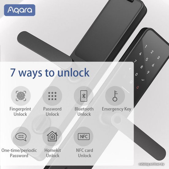 Замок Aqara Zigbee A100 Black ZNMS02ES