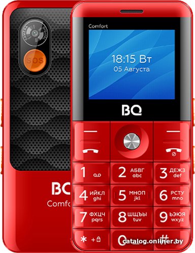 Кнопочный телефон BQ BQ-2006 Comfort (красный) 86194836