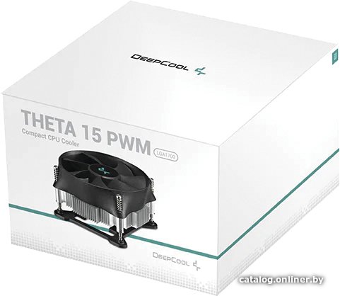 Уценка Системы охлаждения » Для процессоров Intel » Deepcool Кулер Deepcool THETA 15 PWM 1700 LGA1700 низкопрофильный 52mm (64шт/кор, TDP 65W, PWM, Fan 100mm, на винтах) (плохая упаковка)