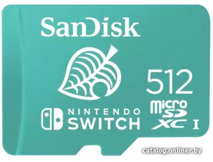 Micro SDXC 512 Gb SanDisk Extreme A1 C10 V30 U3 Class10 UHS-I for Nintendo Switch R100/W90 SDSQXAO-512G-GN3ZN