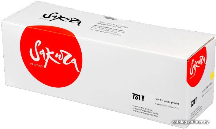 Картридж Sakura SA731Y (731Y) для Canon i-sensys LBP7100C/7110C, желтый 1500к