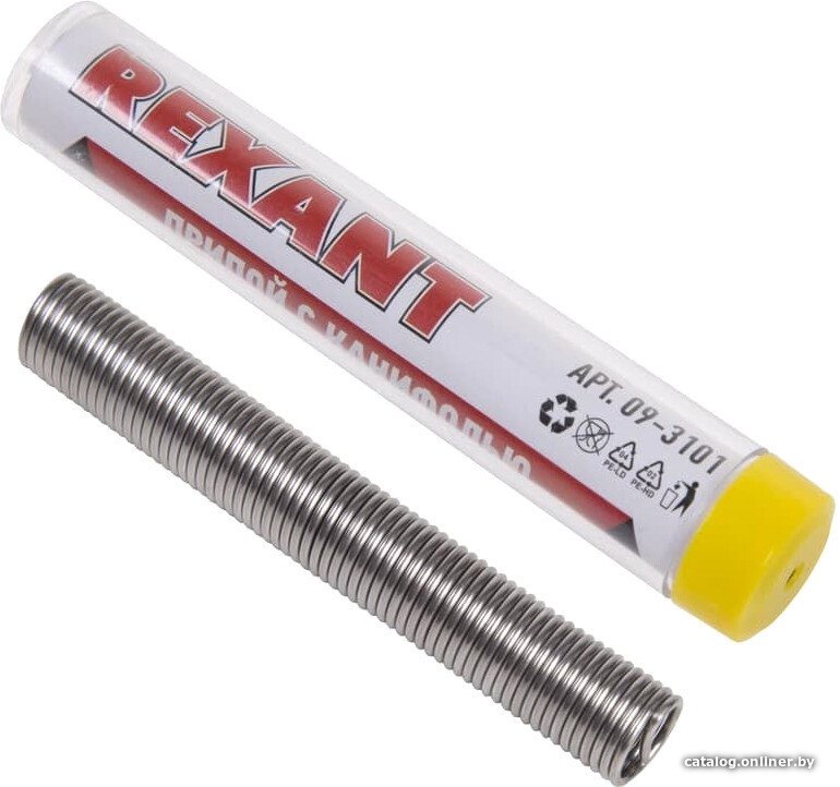 Аксессуар для паяльника - Припой с канифолью Rexant 10g DIA 1.0mm 09-3101