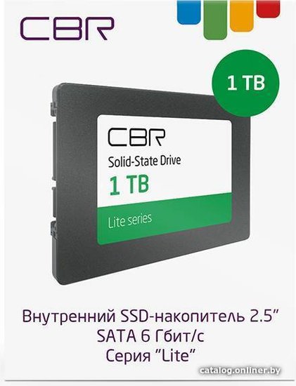 SSD 2.5", SATA III 1024 GB,  6 Gbit/s, SM2259XT, 3D TLC NAND, R/W speed up to 550/520 MB/s, TBW (TB) 500 Lite SSD-001TB-2.5-LT22