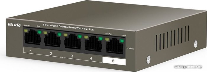 Switch Tenda TEG1105P-4-63W неуправляемый
