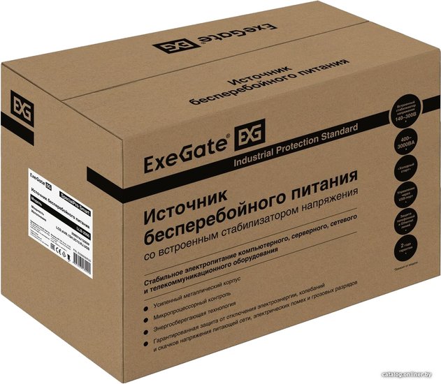 Источник бесперебойного питания ExeGate SpecialPro Smart LLB-2000.LCD.AVR.1SH.2C13.RJ.USB EX292630RUS