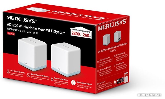 Wi-Fi система Mercusys Halo H30 (2-pack)