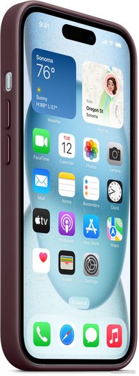 Чехол-накладка Apple FineWoven Case w/MagSafe для iPhone 15 Mulberry / MT3E3ZM/A