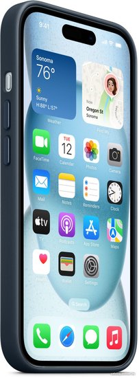 Чехол-накладка Apple FineWoven Case w/MagSafe для iPhone 15 Pacific Blue / MT3G3ZM/A
