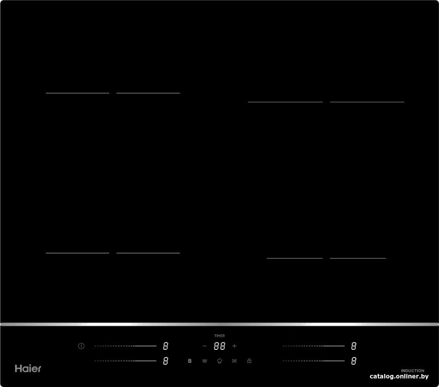 Электрическая варочная панель Haier HHY-Y64WSLB,  независимая,  черный TD0044965RU