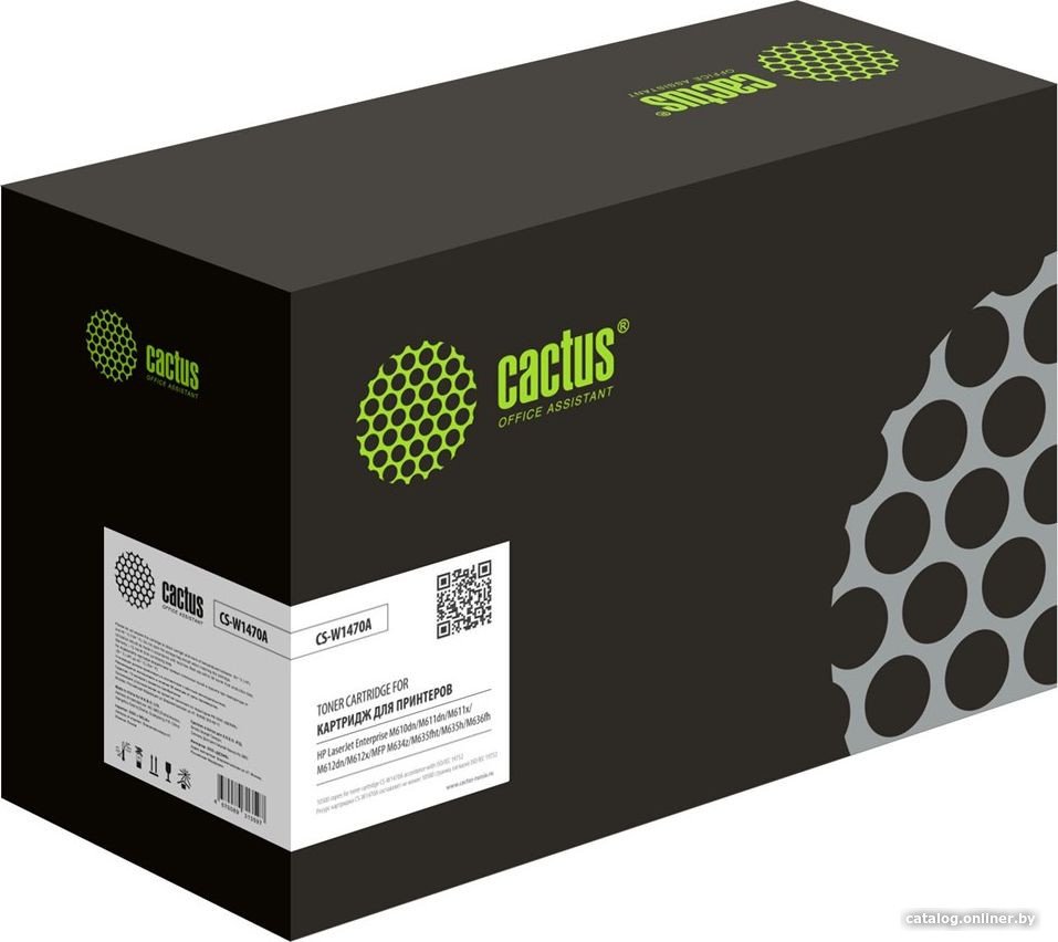 Картридж Cactus 147A, W1470A, черный / CS-W1470A