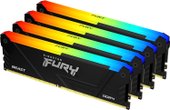 DDR4 32Gb Kingston FURY Beast RGB 4x8Gb DDR4 3200 Mhz KF432C16BB2AK4/32