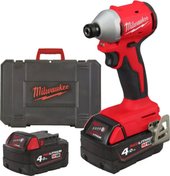 Винтоверт Milwaukee M18 M18BLIDRC-402C 4933492840 (с 2-мя АКБ, кейс)