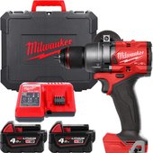 Дрель-шуруповёрт Milwaukee M18 FUEL M18FPD3-402C 4933492473 (с 2-мя АКБ 4 Ач, кейс)