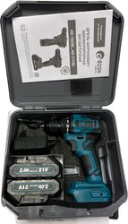 Дрель-шуруповерт Edon AD-21CBL черный-красный 28013