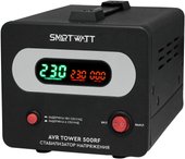 Стабилизатор напряжения SMARTWATT AVR Tower 500RF черный 4512020370006