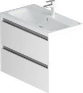 Тумба с умывальником AM.PM Pulse M91-FHX0752-WCC0752WG (белый глянцевый/графитовый)