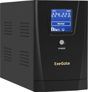 Источник бесперебойного питания EXEGATE SpecialPro Smart LLB-2000.LCD.AVR.2SH.RJ.USB EX292632RUS