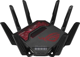Wi-Fi роутер ASUS ROG Rapture GT-BE19000 черный/красный 90IG0850-MO9A0V