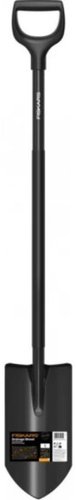 Лопата штыковая Fiskars Ergonomic Pro с закругленным лезвием черный 1066709