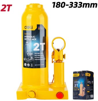 Домкрат бутылочный гидравлический Deli DQ71002
