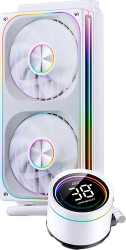 Система водяного охлаждения Jonsbo TH-240 White (LGA 1700/1200/115X/AM5/AM4 6шт/кор, TDP 260W, PWM, DUAL FAN 120mm) RTL