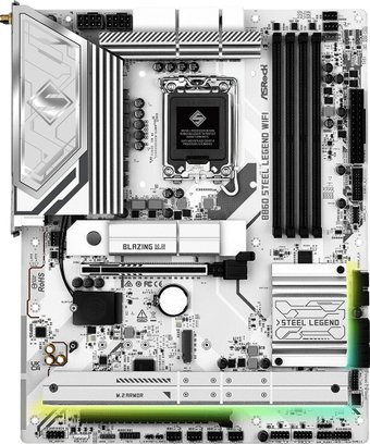 MB ASRock B860 STEEL LEGEND WIFI, Soc-1851, (HDMI,DP), 4xDDR V, ATX