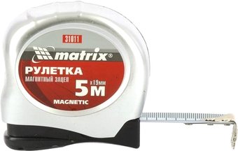 Рулетка Matrix Magnetic 5мх19мм магнитный зацеп 31011