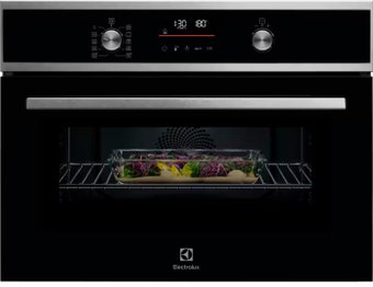 Духовой шкаф Electrolux EVL6E49X черный/серебристый