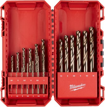 Набор сверл Milwaukee HSS-Co 1-10мм 19шт по металлу 4932493867