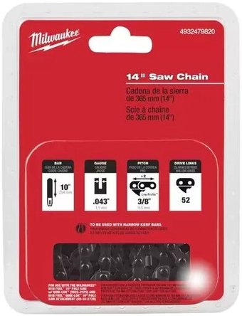 Аксессуар к инструменту - Цепь для пилы Milwaukee M18 FCHS35 3/8''x356x1.1  4932479820