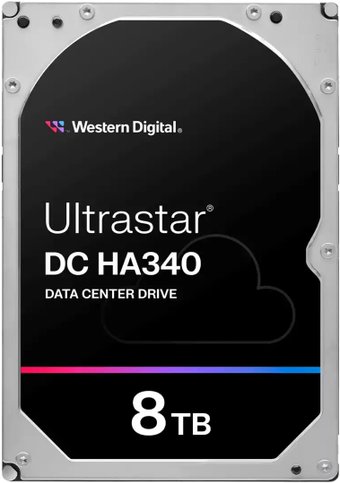 Жесткий диск WD Ultrastar DC HC340, 8ТБ, HDD, SATA III, 3.5" WUS721208BLE604