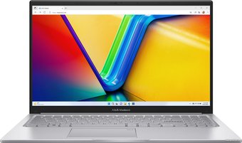 Ноутбук  ASUS X1504VA-BQ2684 15.6 (1920x1080 (матовый) IPS)/Intel Core i3 1315U(1.2Ghz)/16384Mb/512PCISSDGb/noDVD/Int:Intel UHD Graphics/Cam/BT/WiFi/42WHr/war 1y/1.7kg/Cool Silver/DOS 90NB10J2-M04A00