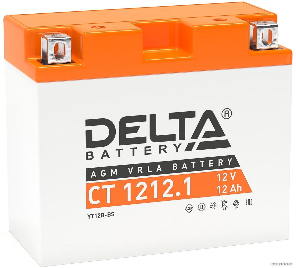 Мотоциклетный аккумулятор Delta CT 1212.1 12В/12Ач