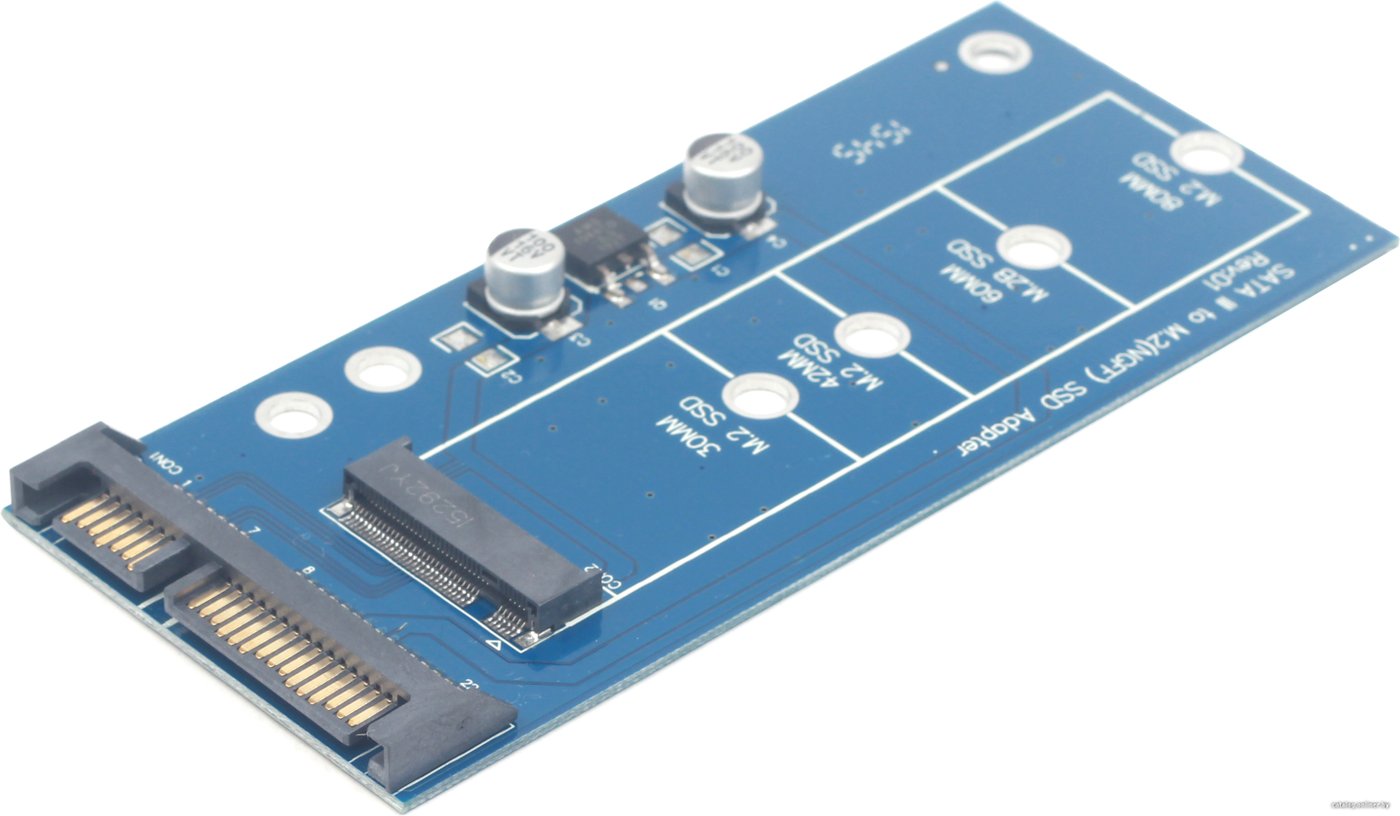Переходник Mini-SATA для 1.8" SSD с разъемом M.2 (NGFF) Gembird (EE18-M2S3PCB-01)